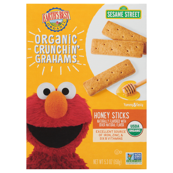 Baby Food & Formula Earth's Best Sticks, Honey, Crunchin' Grahams hero