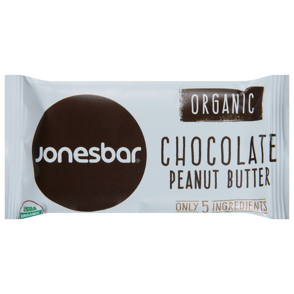 Energy & Granola Bars jonesbars Bar, Organic, Chocolate Peanut Butter hero