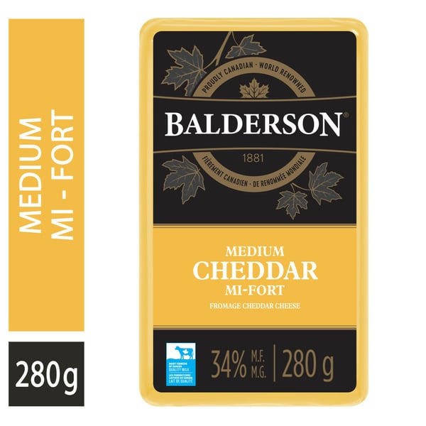 Packaged Cheese Balderson Medium Cheddar Cheese hero