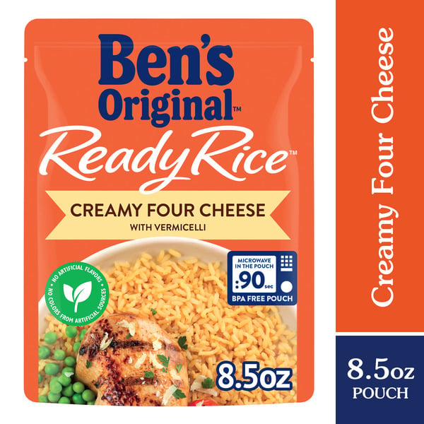 Grains, Rice & Dried Goods Ben's Original Creamy Four Cheese Flavored Rice Easy Dinner Side hero