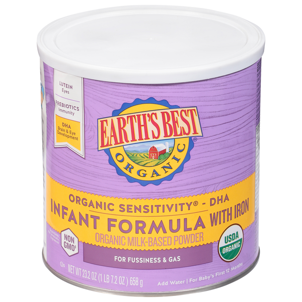 Baby Food & Formula Earth's Best Sensitivity Infant Formula Powder with Iron Milk-Based Powder hero