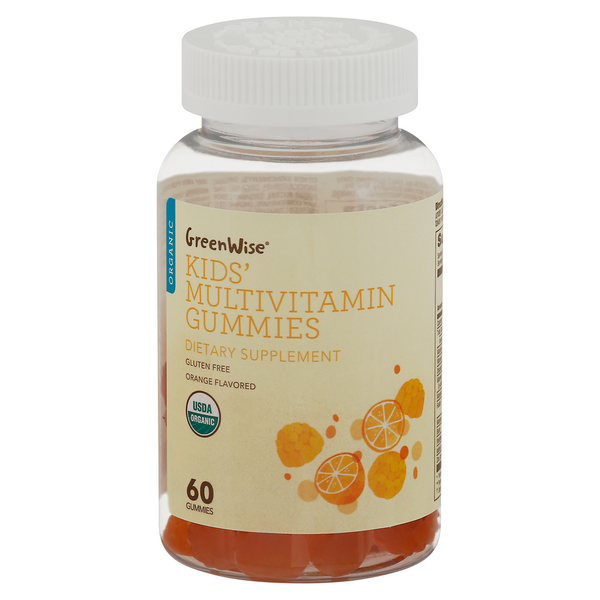 GreenWise Multivitamin, Organic, Kids', Orange Flavored hero