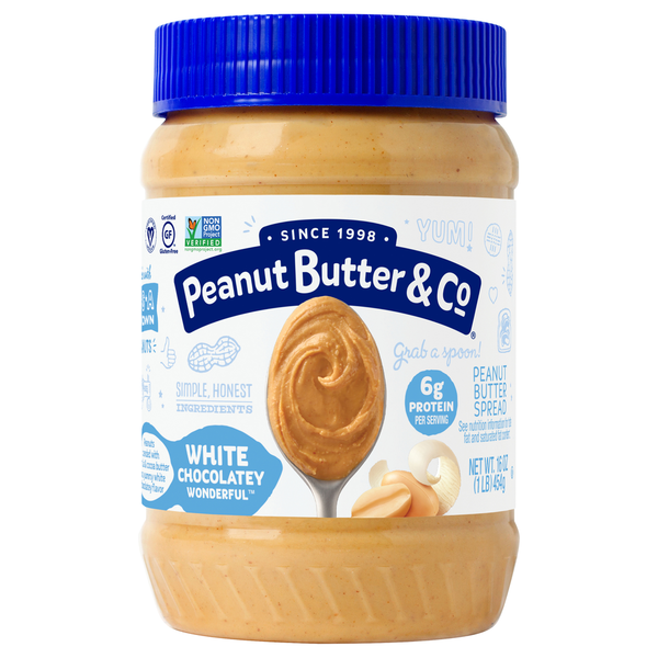 Spreads Peanut Butter & Co. Peanut Butter Spread, White Chocolatey Wonderful hero