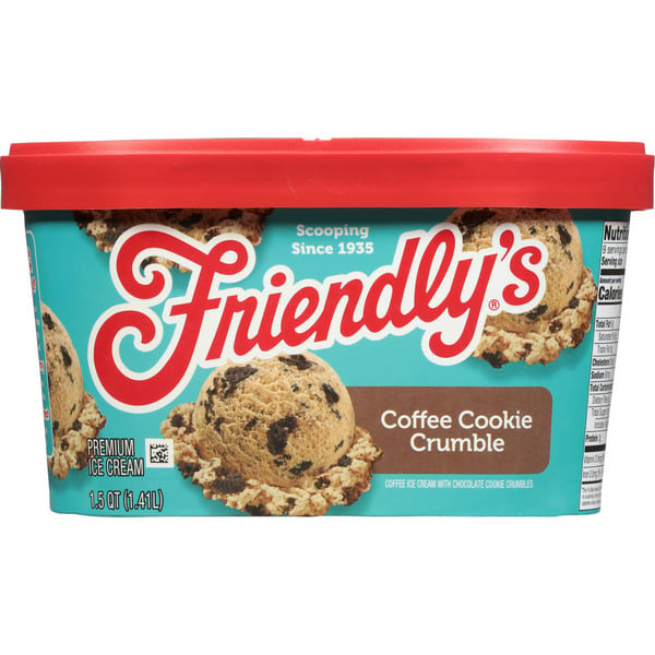 Ice Cream & Toppings Friendly's Ice Cream Premium Rich & Creamy Coffee Cookie Crumble 1.5 Quart Scround hero