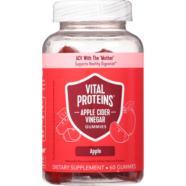 Vitamins & Supplements Vital Proteins Apple Cider Vinegar, Apple, Gummies hero