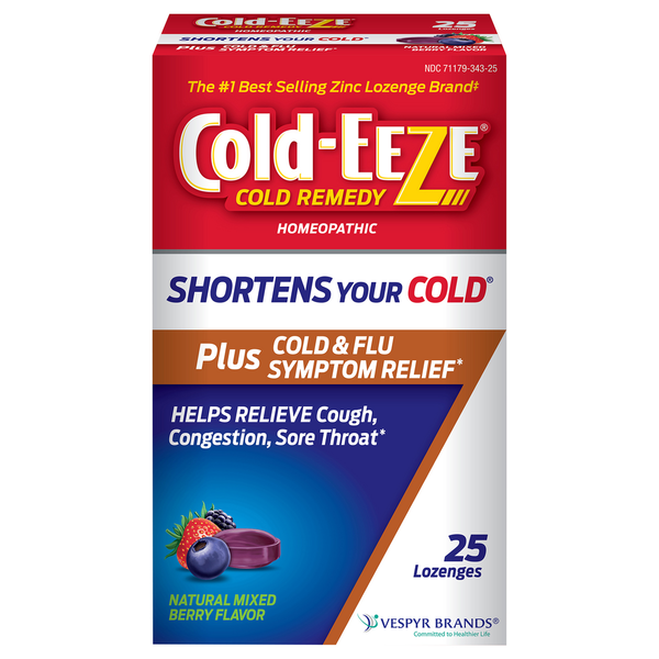 Cold-Eeze Cold Remedy, Homeopathic, Natural Mixed Berry Flavor, Lozenges hero