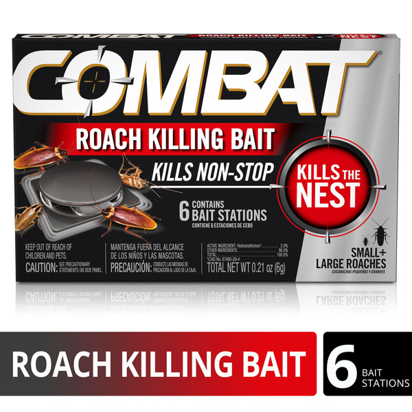 Insect & Pest Control Combat Roach Killing Bait Stations for Small and Large Roaches hero