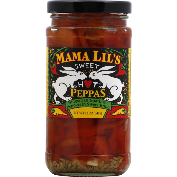 Pasta Sauce Mama Lil's Goathorn Peppers, in Sweet Brine, Hungarian, Sweet Hot hero