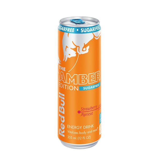 Energy & Sports Drinks Red Bull Sugar Free Amber Edition Strawberry Apricot Energy Drink hero