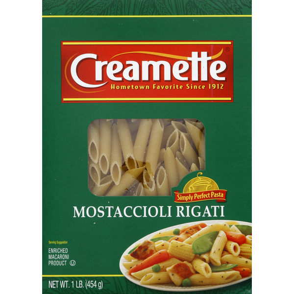 Dry Pasta Creamette Mostaccioli Rigati hero