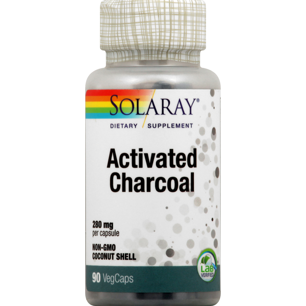 Vitamins & Supplements Solaray Activated Charcoal, VegCaps hero