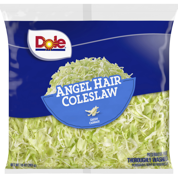 Packaged Vegetables & Fruits Dole Coleslaw, Angel Hair hero