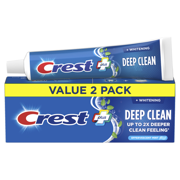 Oral Hygiene Crest Deep Clean Complete Whitening Toothpaste, Effervescent Mint hero