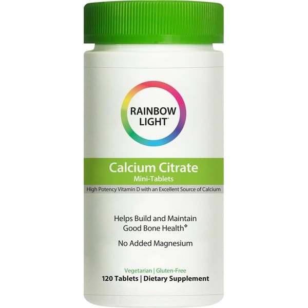 Vitamins & Supplements Rainbow Light Calcium Citrate Mini-Tablets, Dietary Supplement, Vegetarian hero