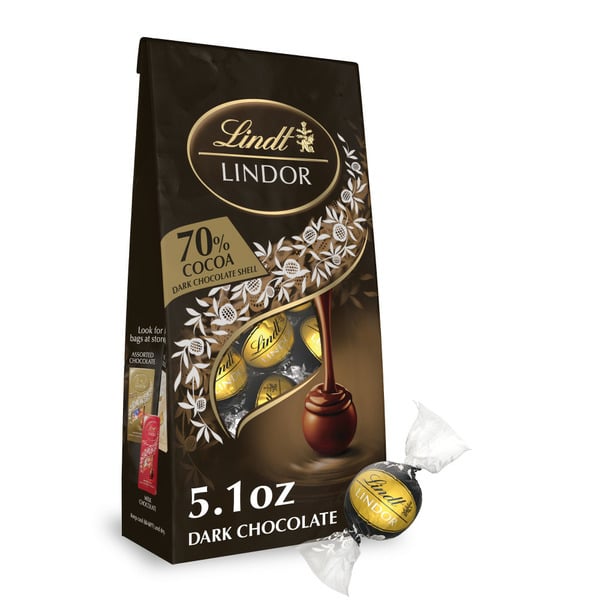 Candy, Chocolate & Gum Lindt Lindor 70% Extra Dark Chocolate Candy Truffles hero