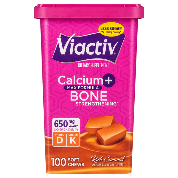 Vitamins & Supplements Viactiv Calcium + Bone Strengthening, Rich Caramel, Max Formula hero