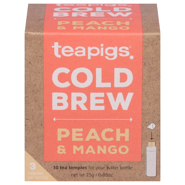 Tea teapigs Tea Temples, Cold Brew, Peach & Mango hero