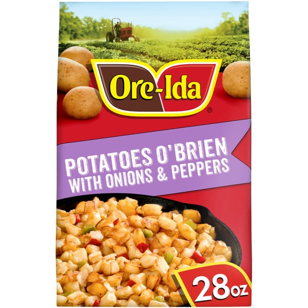 Frozen Appetizers & Sides Ore-Ida Potatoes O'Brien with Onions & Peppers Frozen Food Snacks hero