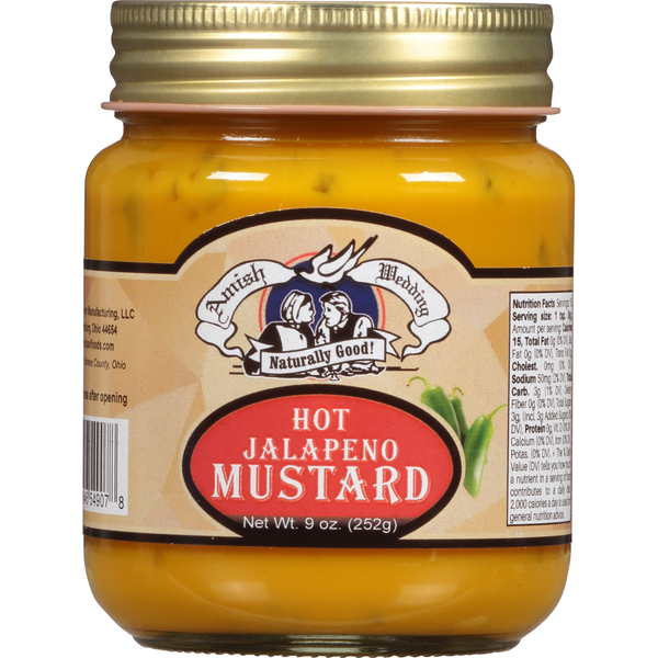 Condiments Amish Wedding Mustard, Hot Jalapeno hero