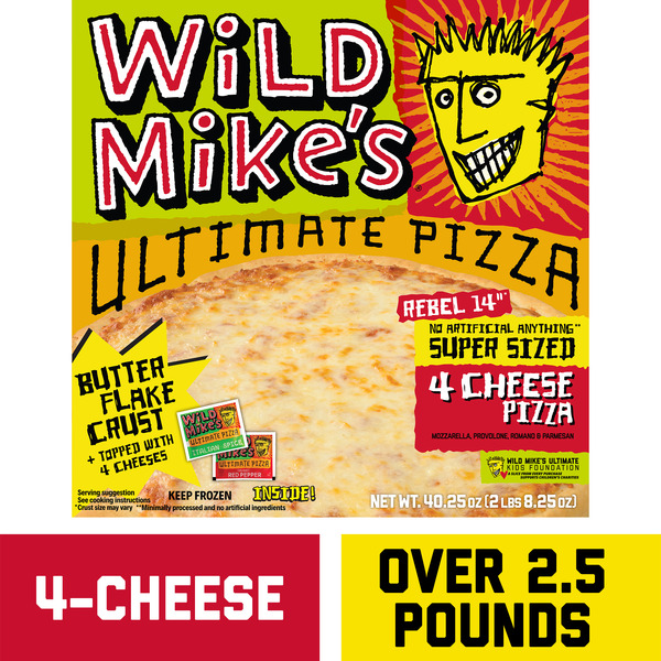 Frozen Pizza Wild Mike's Ultimate Pizza Super Size 4-Cheese hero