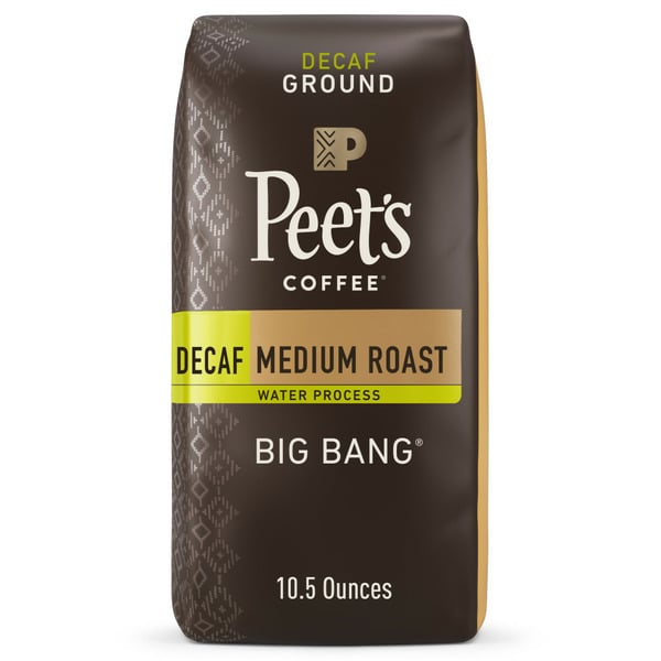 Peet's Coffee Decaf Big Bang, Medium Roast Ground Coffee, Bag hero