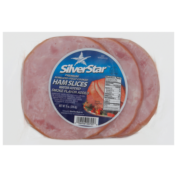 Lunch Meat SILVER STAR Ham Slices, Boneless, Premium hero