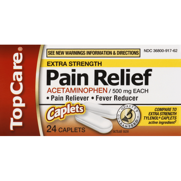 Muscles, Joints & Pain Relief TopCare Pain Relief, Extra Strength, 500 mg, Caplets hero