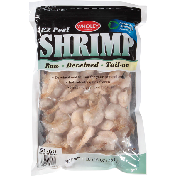 Frozen Meat & Seafood Wholey Shrimp hero