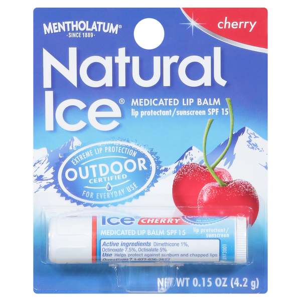 Facial Care Mentholatum Lip Balm, Medicated, Cherry hero