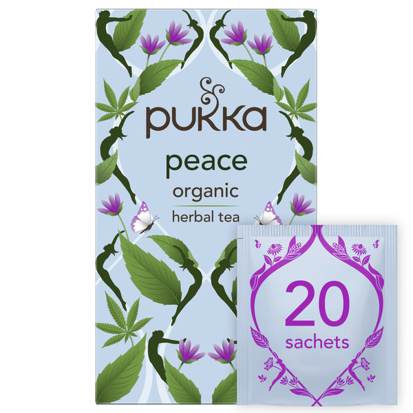 Tea Pukka Organic Herbal Tea Bags Peace hero