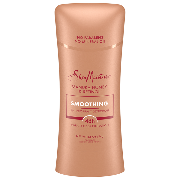 Body Lotions & Soap SheaMoisture Antiperspirant Deodorant, Manuka Honey & Retinol, Smoothing hero