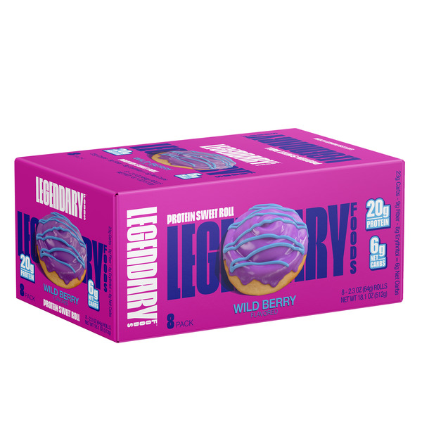 Legendary Foods Protein Sweet Roll, Wild Berry hero