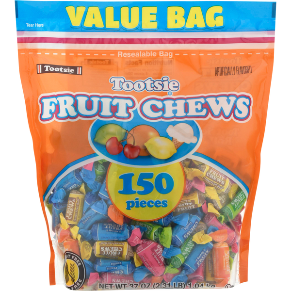 Candy & Chocolate Tootsie Pops Fruit Chews, Value Bag hero