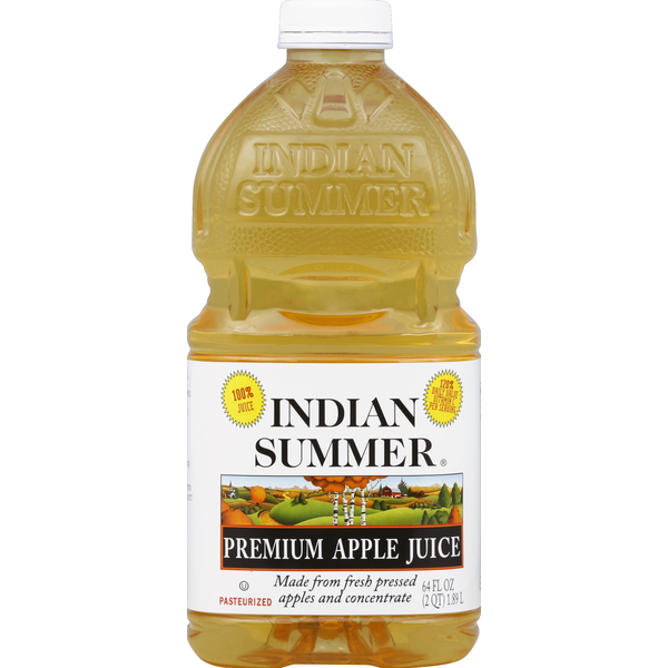 Juice & Nectar (Shelf-Stable) Indian Summer 100% Juice, Premium Apple hero