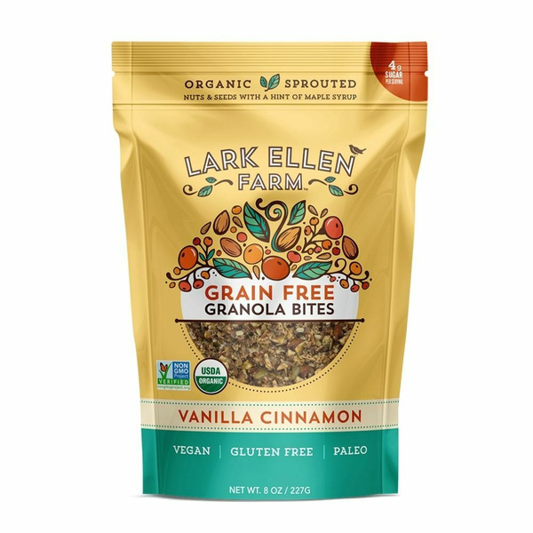 Granola Lark Ellen Farm Vanilla Cinnamon, Grain Free Granola Bites hero