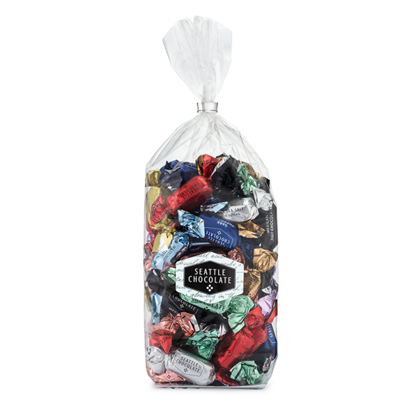 Candy & Chocolate Seattle Chocolate Assorted Truffles Bag 16oz hero