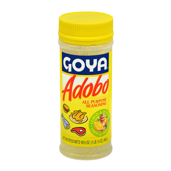 Spices & Seasoning Goya Adobo, All-Purpose Seasoning, with Lemon & Pepper hero