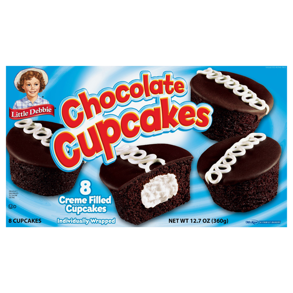 Little Debbie Cupcakes, Chocolate, Creme Filled hero