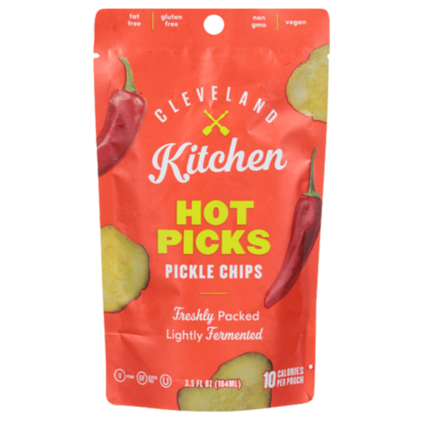 Refrigerated Condiments Cleveland Kitchen Hot Picks Single Serve Pickle Chips hero