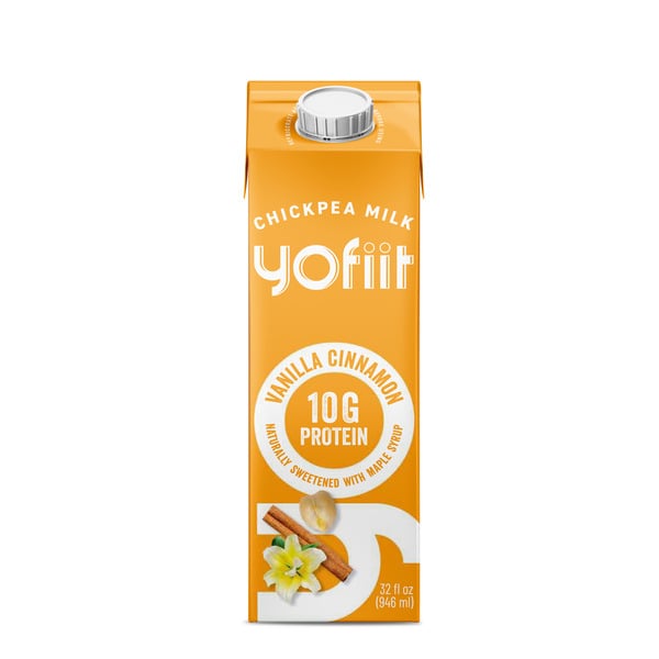 YoFiit Vanilla Cinnamon, High Protein Chickpea Milk hero