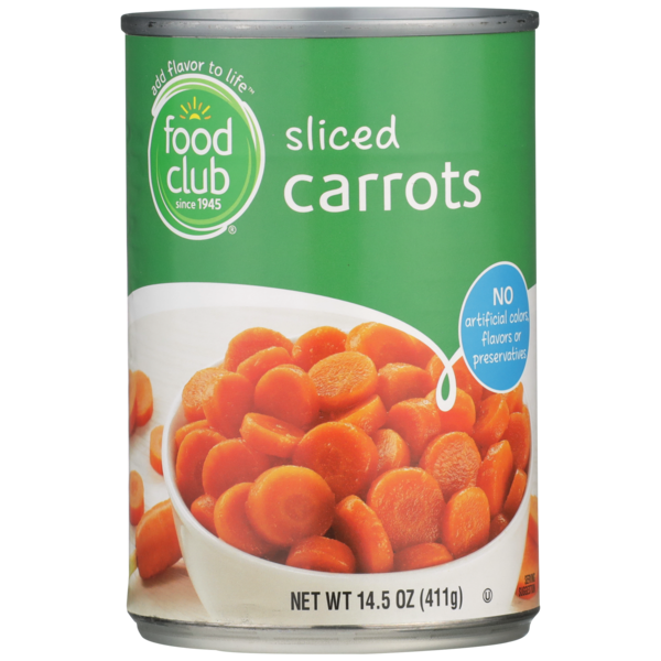 Canned & Jarred Vegetables Food Club Sliced Carrots hero