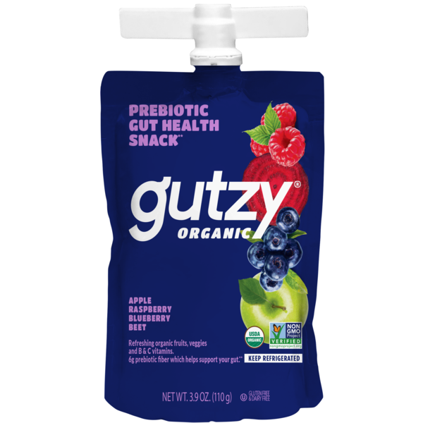 Packaged Produce & Salad Gutzy Raspberry, Blueberry & Beet, Plant-Based Snack with Prebiotics hero