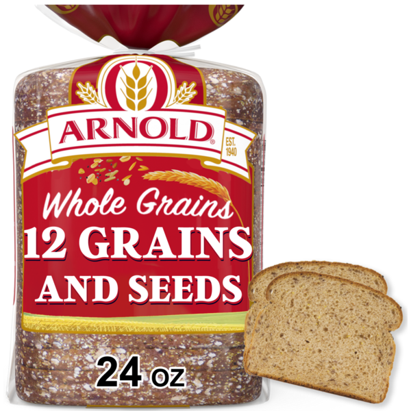 Packaged Bread Arnold Whole Grains 12 Grain Bread hero