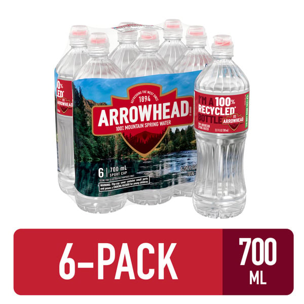 Water, Seltzer & Sparkling Water Arrowhead Mountain Spring Water, Sport Bottle with Flip Cap hero