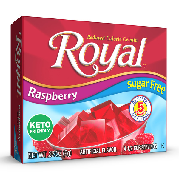 Baking & Supplies Royal Sugar Free Raspberry Gelatin Mix hero