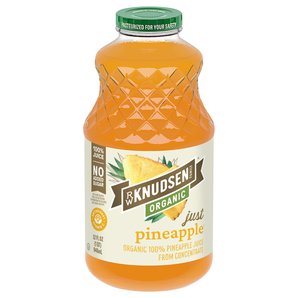 Fruit & Veggie Juice R.W. Knudsen Family Organic Just Pineapple Juice, 100% Juice hero