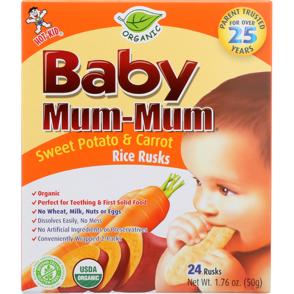 Baby Food & Formula Baby Mum Mum Organic Baby Teeth Rice Rusk hero