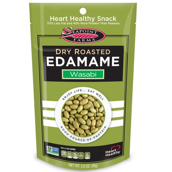 Nuts, Seeds & Snack Mix Seapoint Farms Dry Roasted Edamame, Wasabi hero