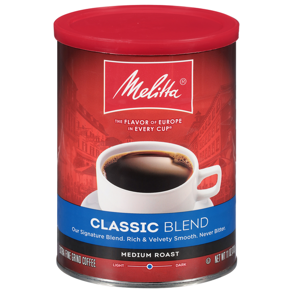 Coffee Melitta Coffee, Extra Fine Grind, Medium Roast, Classic Blend hero