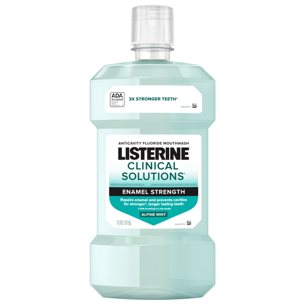 Oral Hygiene Listerine Mouthwash, Enamel Strength, Alpine Mint hero